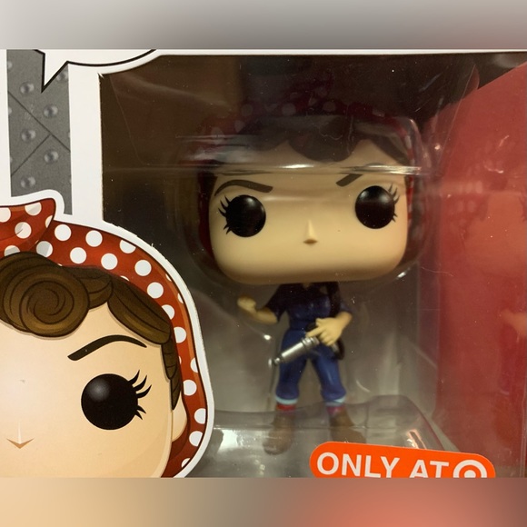POP ICON AMERICAN HISTORY ROSIE THE RIVETER VINYL FIGURE - Picture 5 of 7